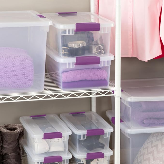 STERILITE 15 Qt ClearView Latch Storage Box, Stackable Bin - Image 8