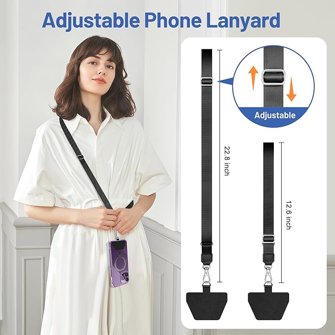 Doormoon Phone Lanyard, Universal Phone Charm Adjustable Neck Straps - Image 3