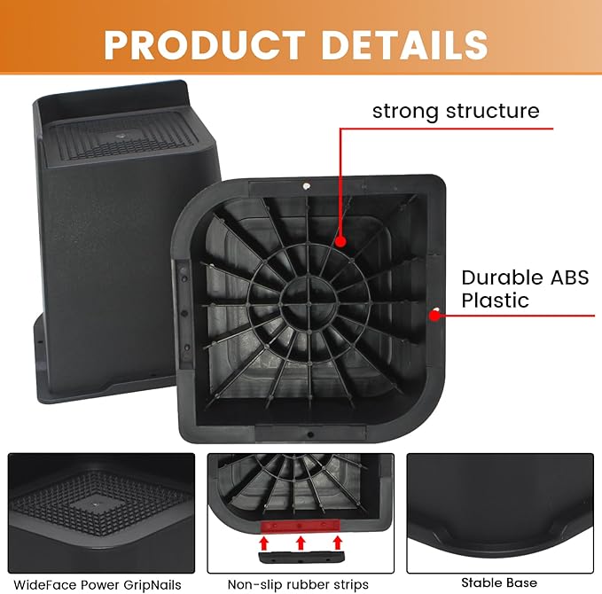MXMZHXU Bed Risers 2 inch, 3 inch, 4 inch, 6 inch or 8 inch Heavy Duty - Image 5