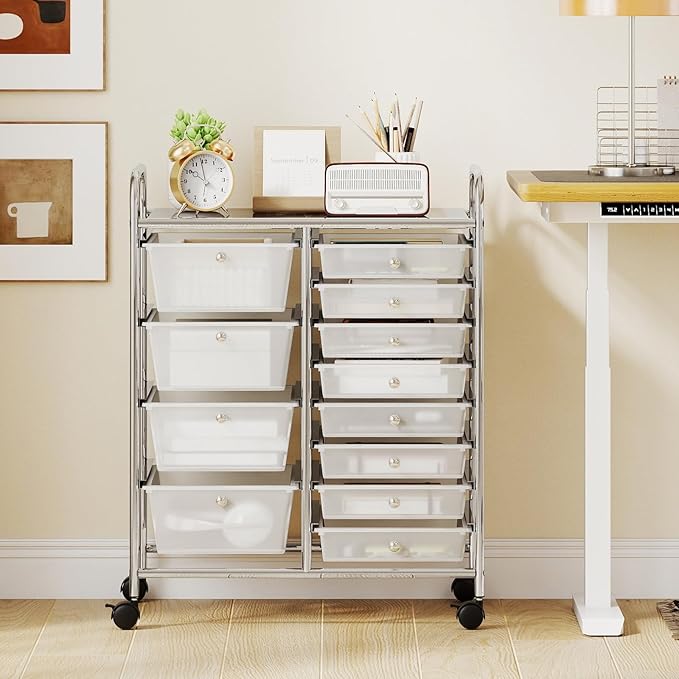 Giantex 12 Drawer Rolling Cart - Image 4