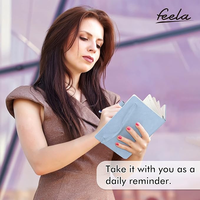 feela 5 Pack Notebooks Journals Bulk, Hardcover Notebook Classic Ruled Lined - Image 6