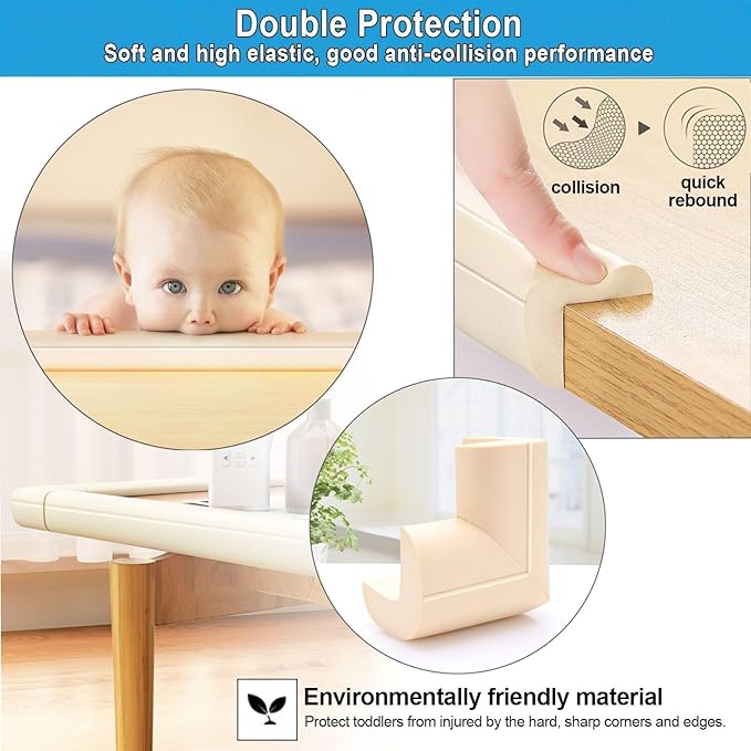Baby Proof Corners and Edges Protector 18ft, Fireplace Baby Proofing Bumper - Image 4