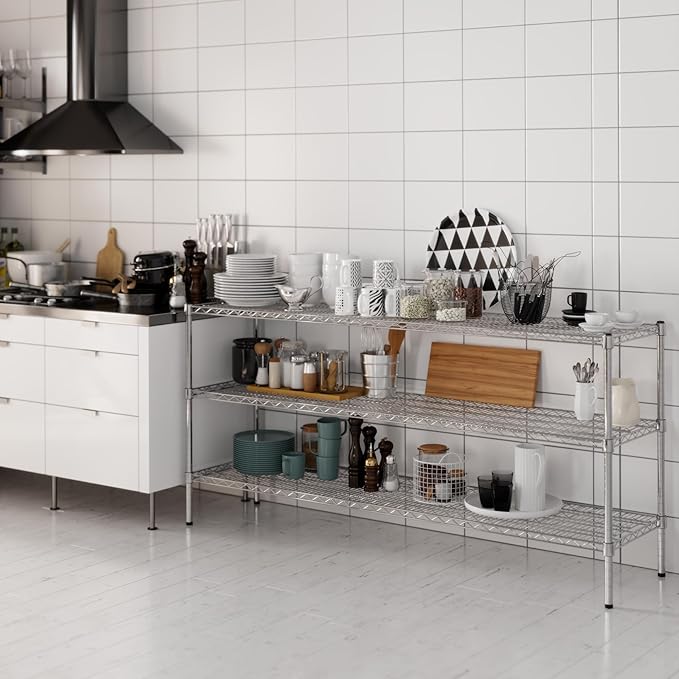 Regal Altair 18" Deep x 72" Wide x 34" Height Wire Shelving Kit | 3-Tier | NSF - Image 6