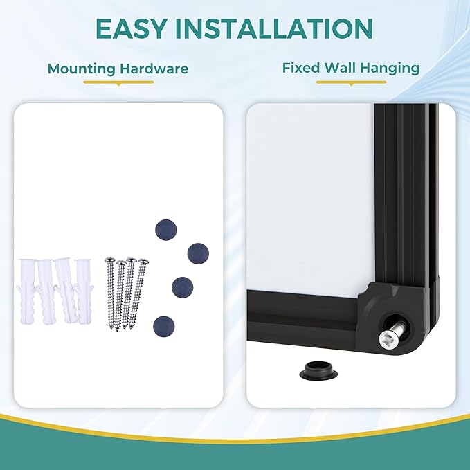 Magnetic Dry Erase Board, Wall-Mounted White Board - Image 3