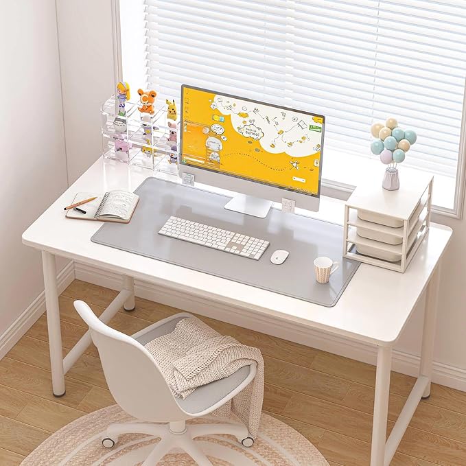 DAWNTREES Desk Mat Protector, PU Leather Desk Pad, Non Slip, Large Mouse Pad - Image 7