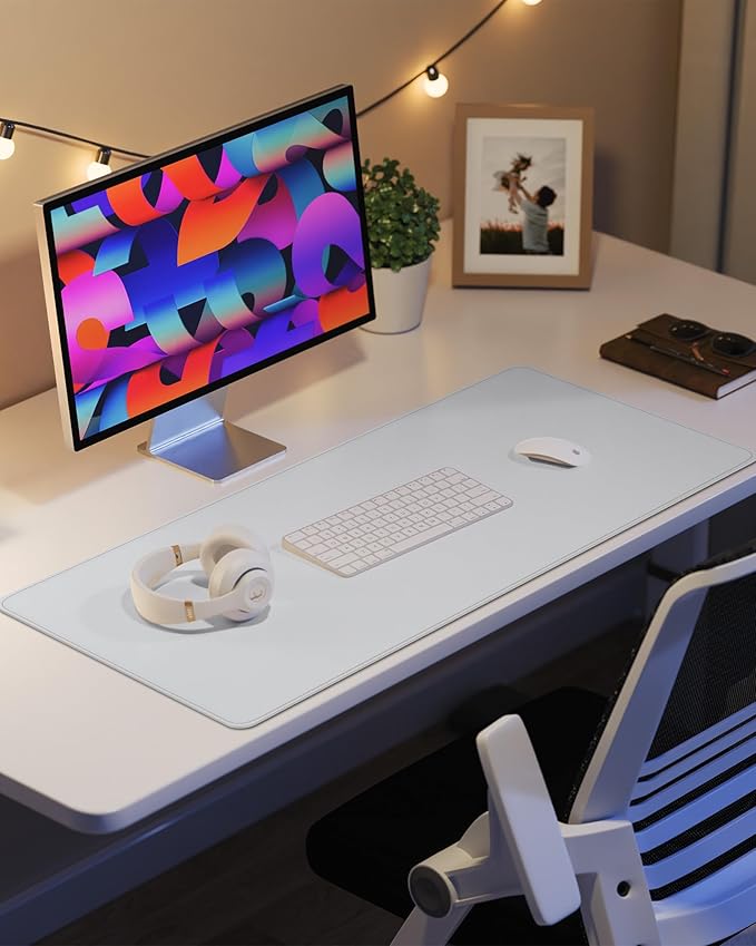 Non-Slip Desk Pad, Mouse Pad, Waterproof PVC Leather Desk Table Protector - Image 6
