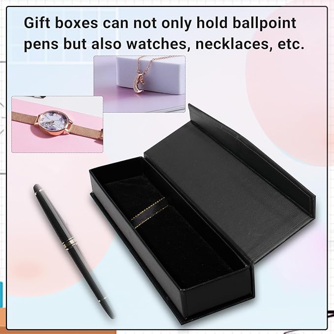 Olutacot 84 Pcs Pen Gift Boxes Empty Black Ballpoint Pen Gift Box - Image 3