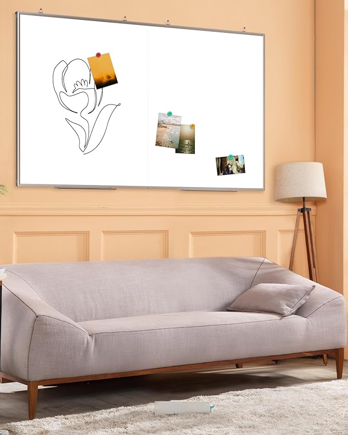 60"X 48" Large Magnetic Dry Erase Whiteboard, Wall Hanging Board - Image 2