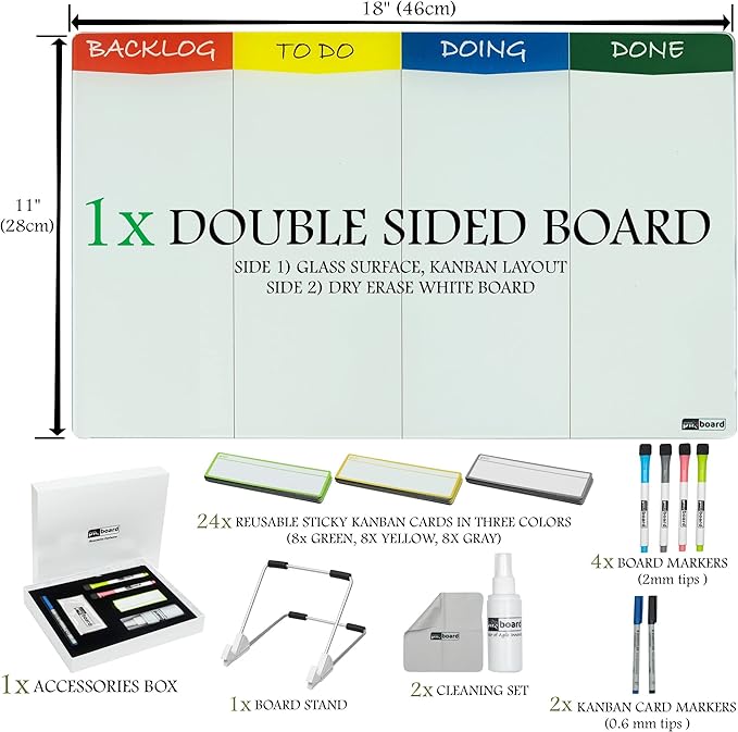 pmxboard Project Management Board Set, Combo Kit X. Agile Management Bundle - Image 6