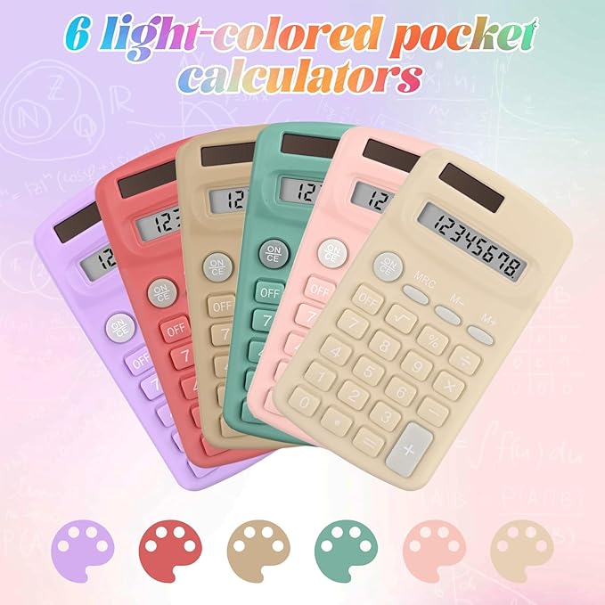 Tellegloww 48 Pcs Pocket Size Basic Calculators Bulk - Image 3