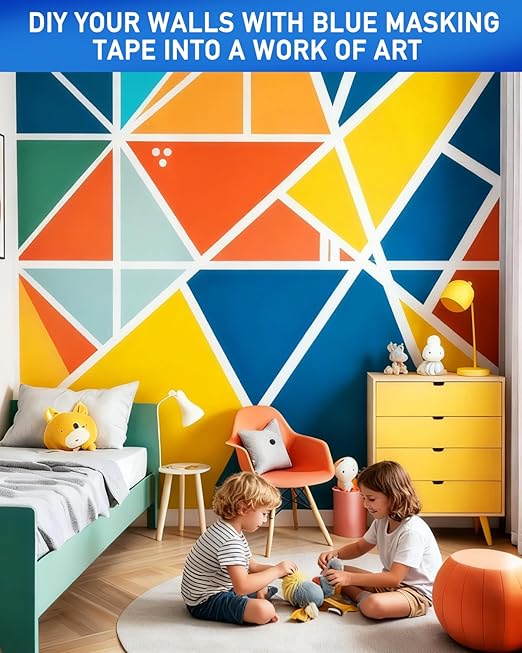 KIWIHUB 10 Rolls Painters Tape 2 inch Wide, Wall Painting, Home Improvement - Image 6