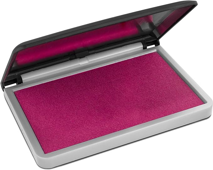 MaxMark Large Premium Magenta Purple Ink Stamp Pad -2-3/4" by 4-1/4" by Maxmark