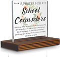 School Counselor Prayer Desk Sign, Faith-Based Christian Gift by Pariveca