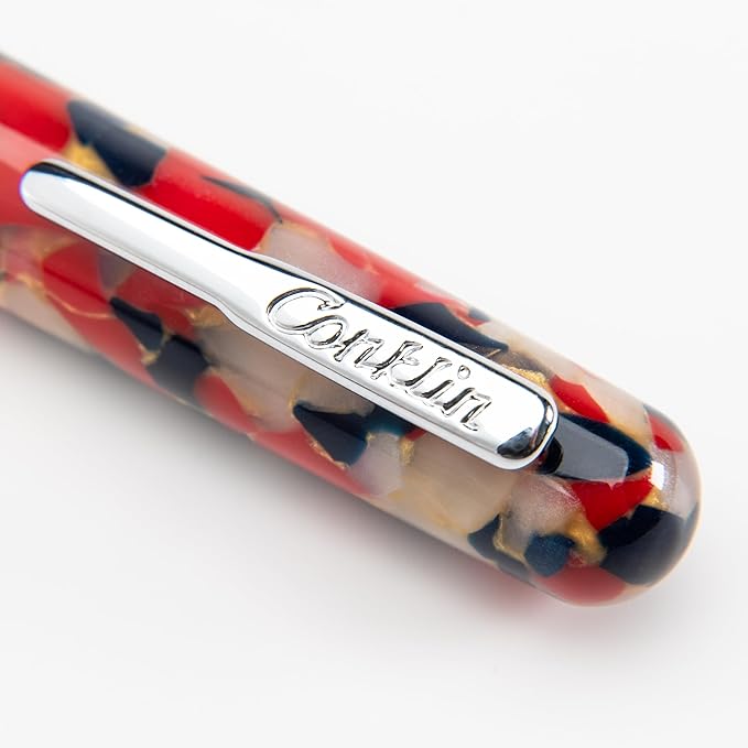 Conklin All American Fountain Pen in Old Glory – Broad Nib, Patriotic Red - Image 4