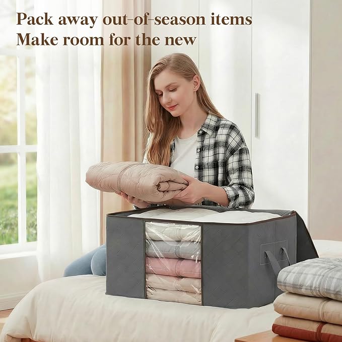 Lifewit 90L Large Storage Bags, Closet Organizers and Storage, Clothes Storage - Image 2