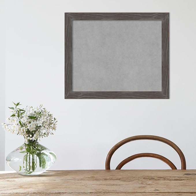 Amanti Art Grey Framed Magnetic Board 19x23 Small Vision Board - Image 5