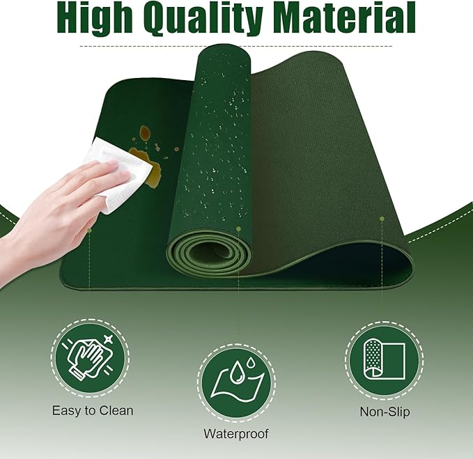 Desk Pad Protector, Leather & Suede Desk Mat, Non-Slip Desk Pad Mat, Large - Image 3