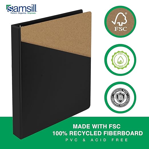 Samsill 2 Inch 3 Ring Binder, Made in USA, Economy Round Ring, 425 Sheet - Image 5
