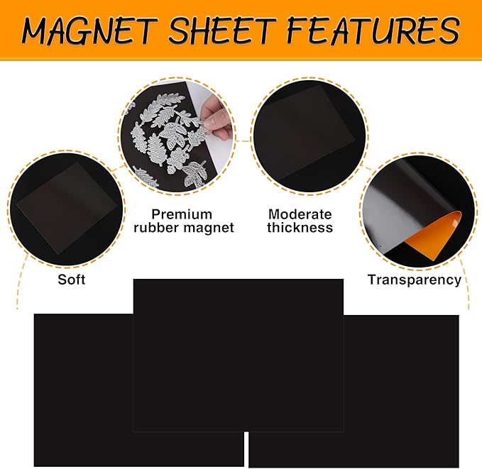 160 PCS Stamp and Die Storage Bag and Rubber Magnetic Sheets, Die Storage Set - Image 4