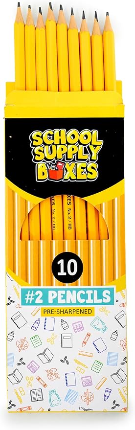 School Supply Boxes | 10 ct. Wooden Pencil Pack | 48 Packs | Pre-Sharpened No. - Image 4