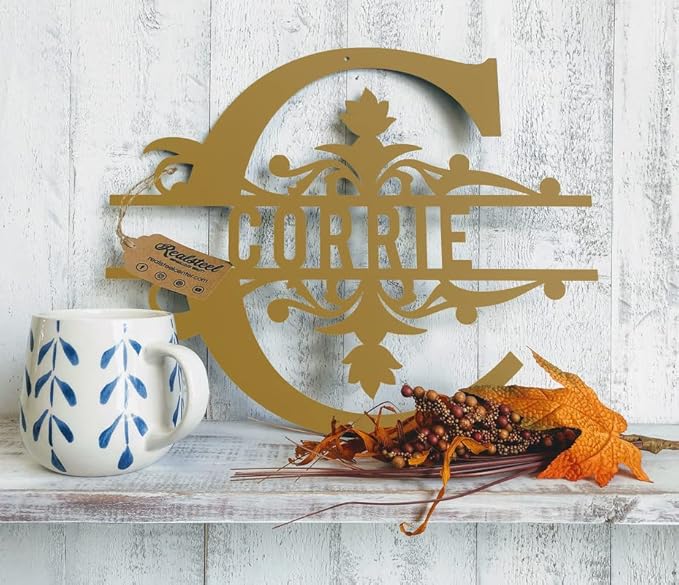RealSteel Metal Split Letter Monogram by RealSteel