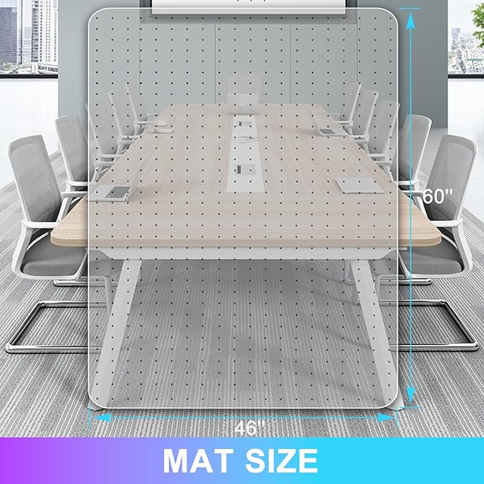 Vicwe Office Chair Mat for Carpet, 2 Pack, Easy Rolling Hard Mat for Office - Image 7