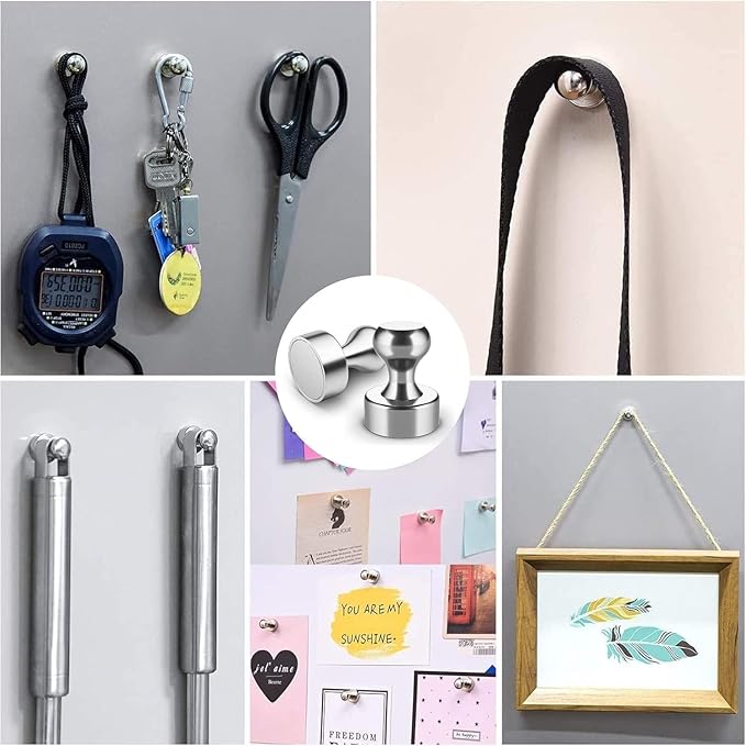 Grtard 60 Pack Magnetic Push Pins, Fridge Magnets - Image 6