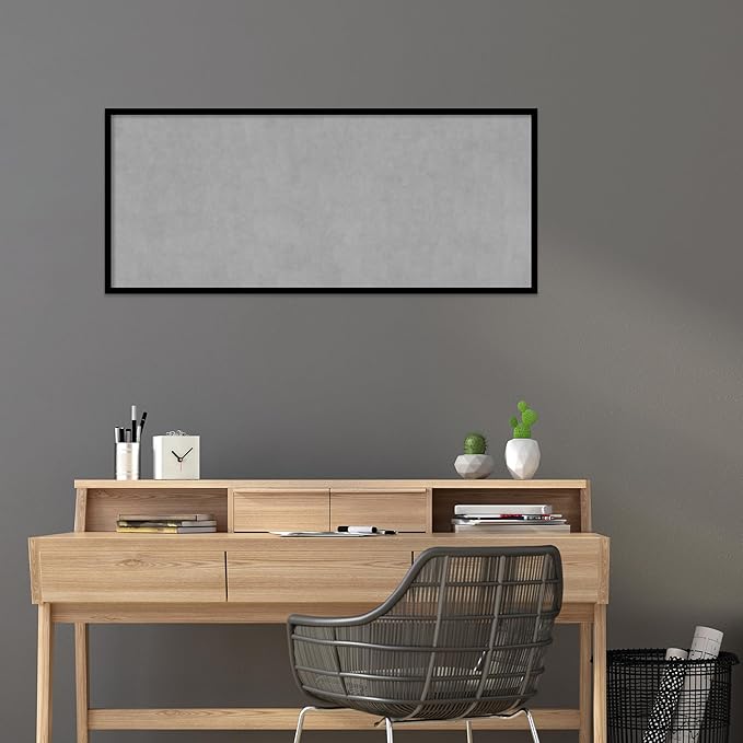 Amanti Art Black Framed Magnetic Board 21x49 Oversize Vision Board - Image 5