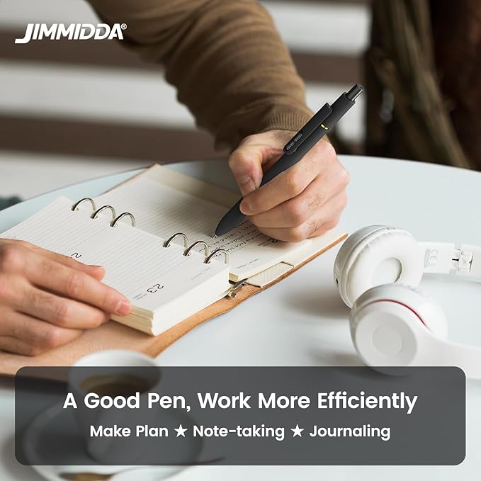 JIMMIDDA 16Pcs Black Gel Pens - Image 7