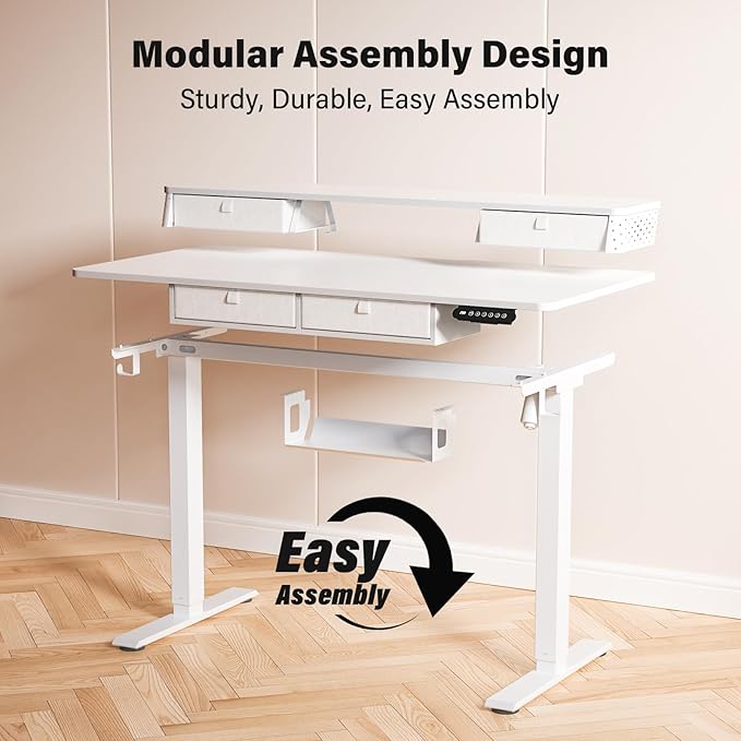 Kingant 40 x 24 Inch Electric Standing Desk - Image 8