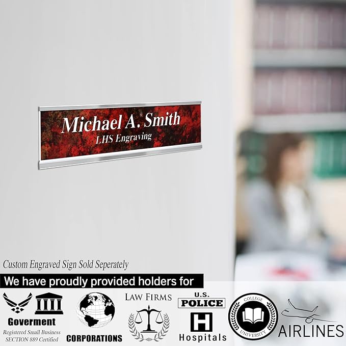 Personalized Name Plate with Choice of Mounting Holders - Image 6