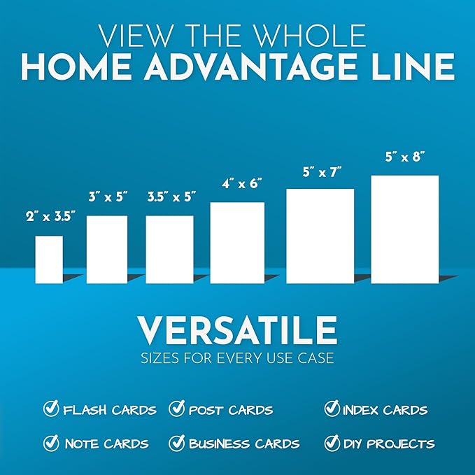Home Advantage 5x7 Blank Index Cards - Image 7