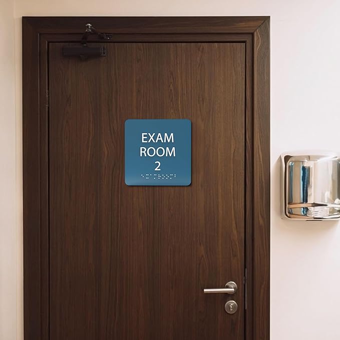 6" X6" Exam Room 2 Sign - Image 5