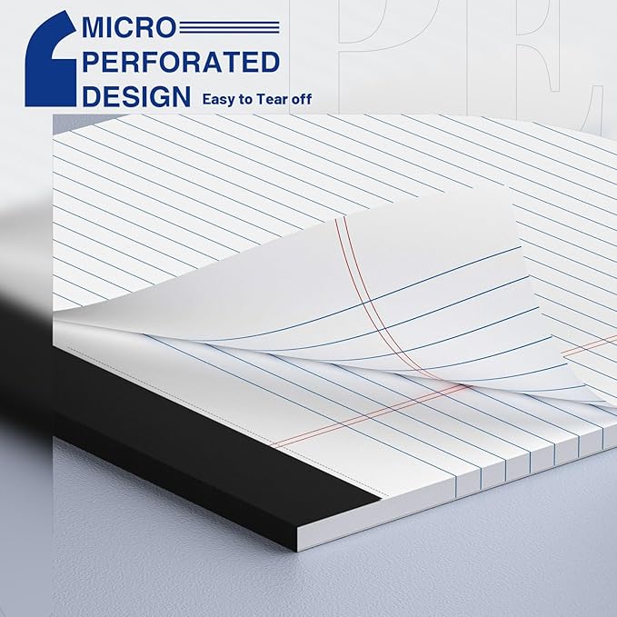 12-Pack Legal Pads 8.5"x11" Wide Ruled Note Pads - Image 3