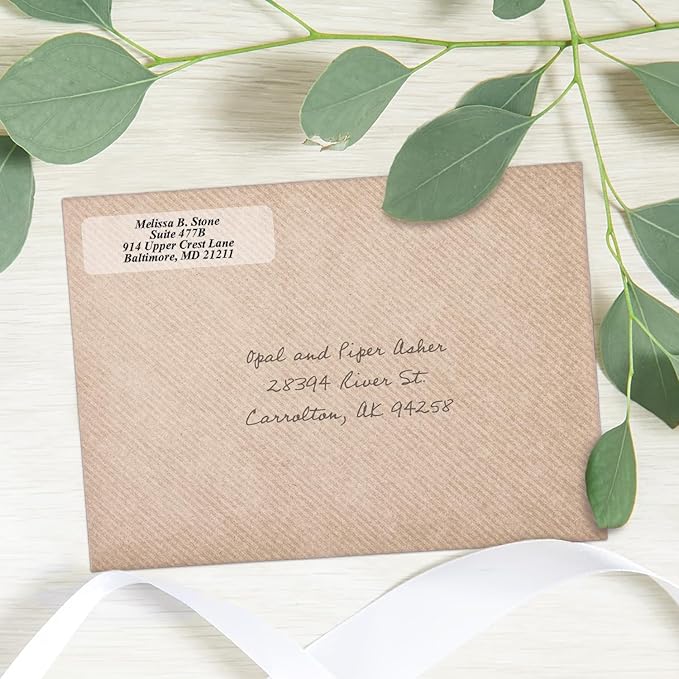 Clear Personalized Return Address Labels - Image 2