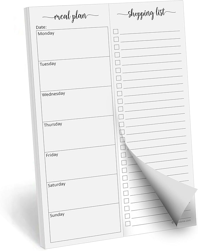 321Done Meal Planning Notepad by 321Done