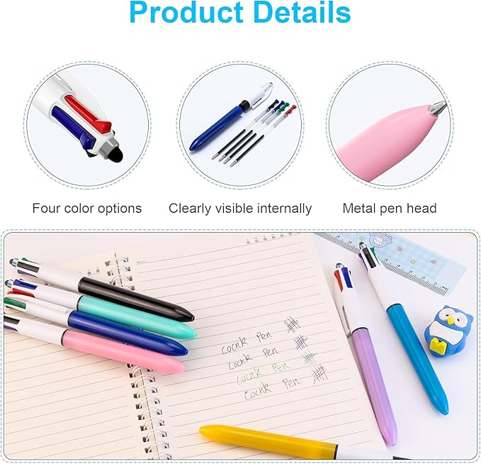 Aosrpvoi 16-Pack Multicolor Ballpoint Pens - Image 7