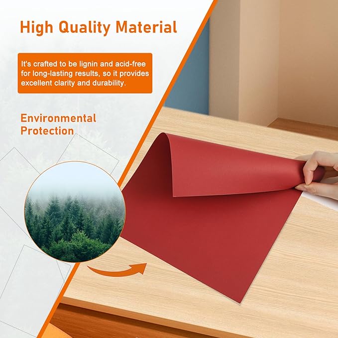 100 Sheets Christmas Red Cardstock 8.5 x 11 Certificate Paper, 75lb Heavyweight - Image 5