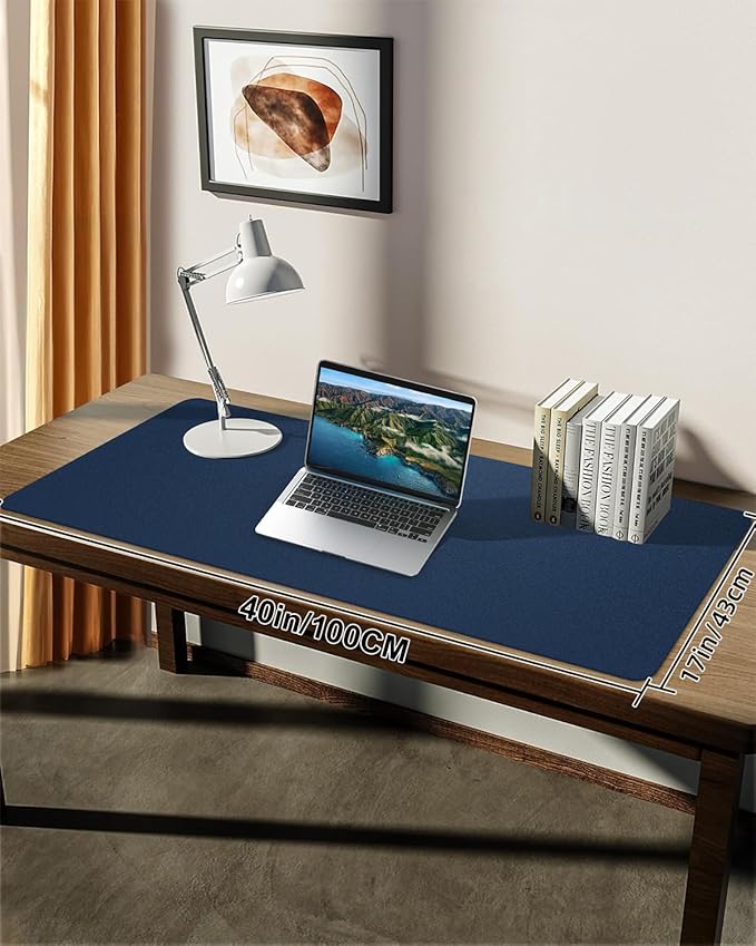 Non-Slip Desk mat, PULeather Desk Pad Protector, Office Desk Mat, Large Mouse - Image 7