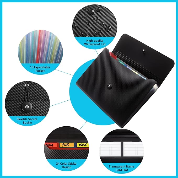 Nicfaec Expanding File Folder - Image 4