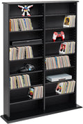 Prepac 2 Column Display Cabinet Media Storage, Double Width Wall by PREPACRTASTORAGEFURNITURE