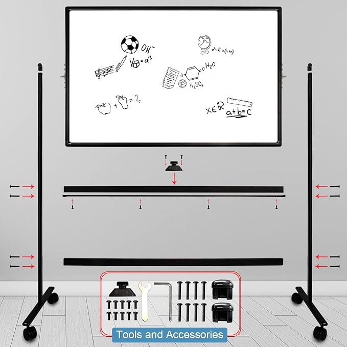 32x48 Inches Industrial-Grade Mobile Dry Erase Whiteboard - Image 7