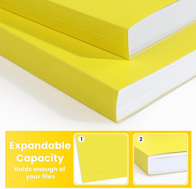 SUNEE File Folders, 120 Pack Manilla Folders 8.5 x 11, Colored File Folders - Image 4