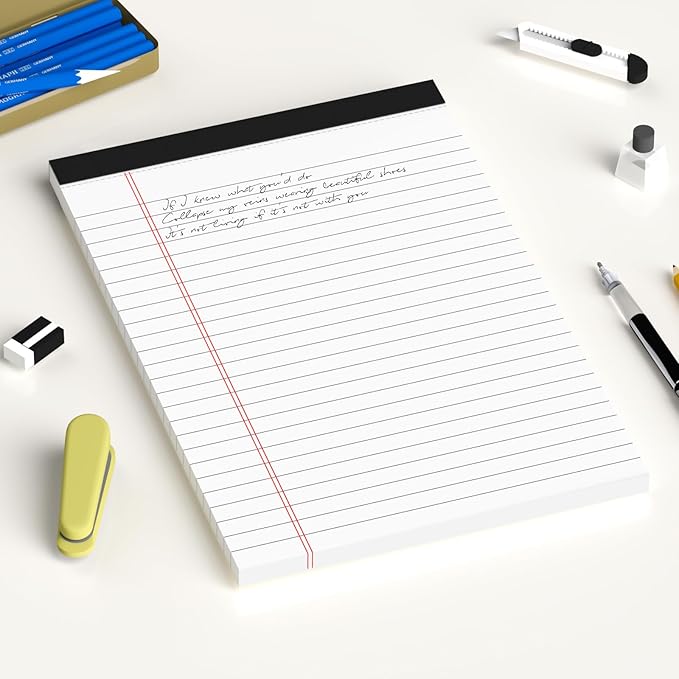 AILZFEI 12pcs Small Note Pad 5x8 College Ruled White Legal Pads Paper Notepads - Image 7
