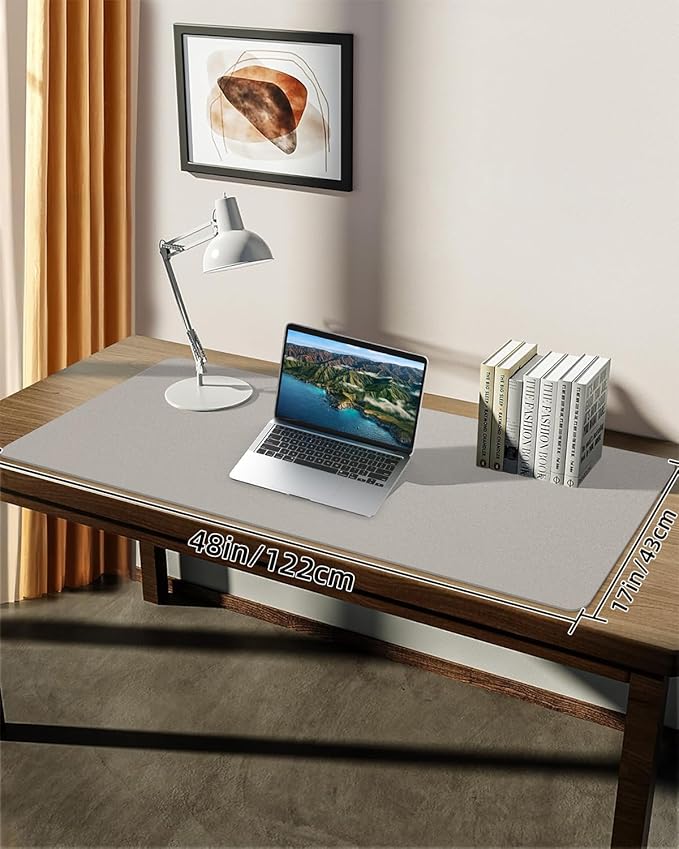 Leather Desk Pad & Protector, Large Mouse Pad & Blotter, Non-Slip PU Leather - Image 7