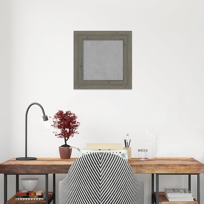 Amanti Art Grey Framed Magnetic Board 17x17 X-Small Vision Board - Image 6