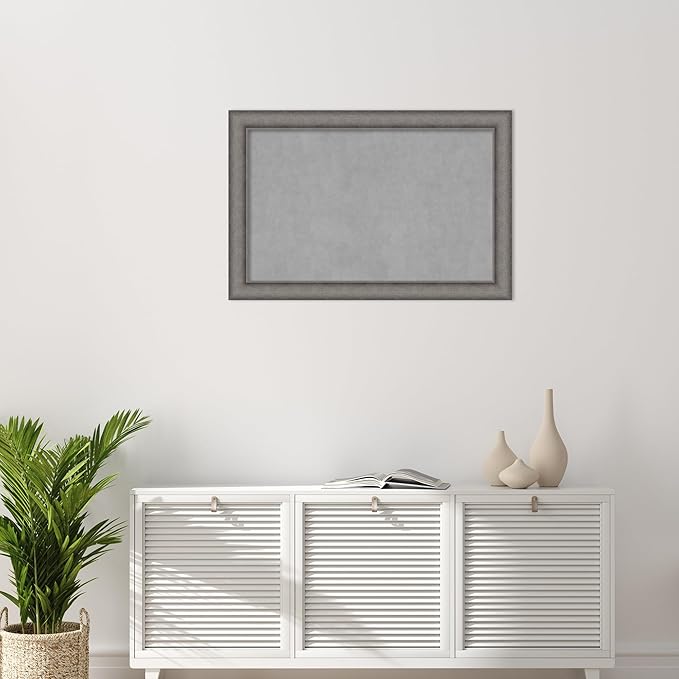 Amanti Art Grey Framed Magnetic Board 24x36 Large Vision Board - Image 5