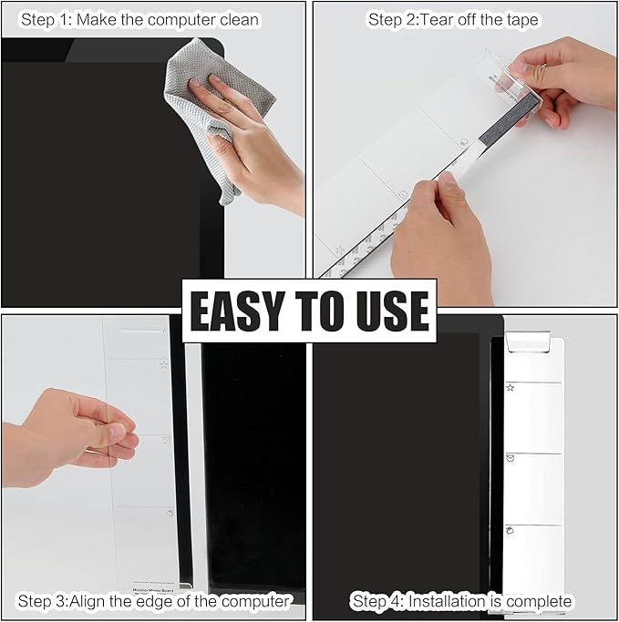 Office Desk Accessories 2pcs Multifunction Computer Monitor Memo Board - Image 3
