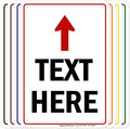 Custom Arrow, Custom Directional Sign, Up Arrow, 7x10 Inches, 55 mil thick HDPE by MySignCenter