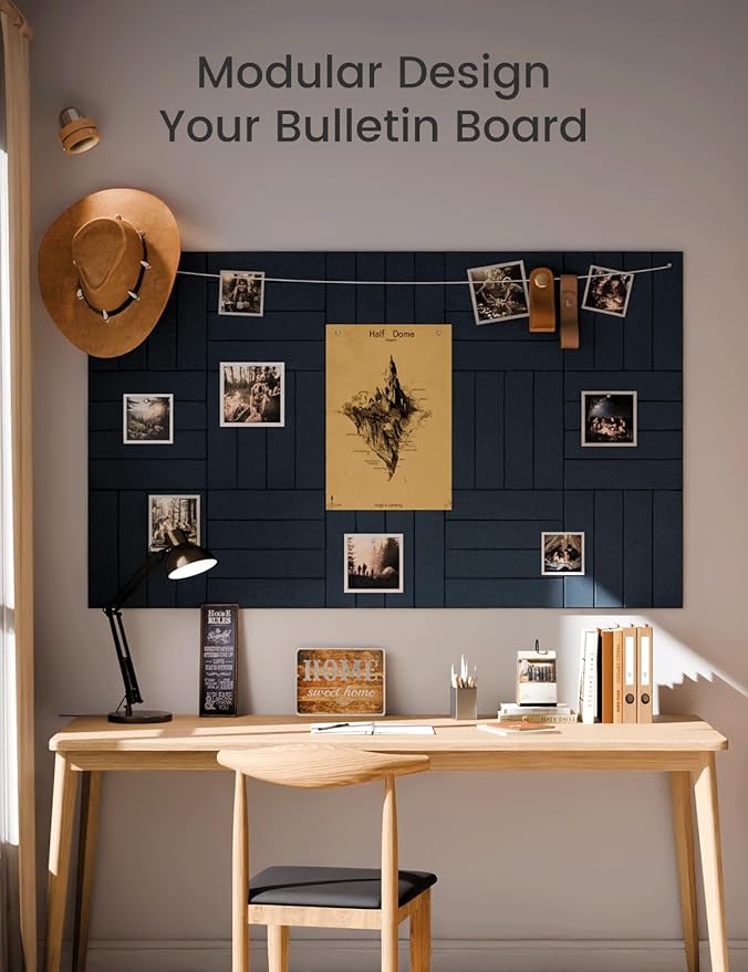 Large Felt Bulletin Board 48" x 36" Cork Board Alternative-12 Pack - Image 5